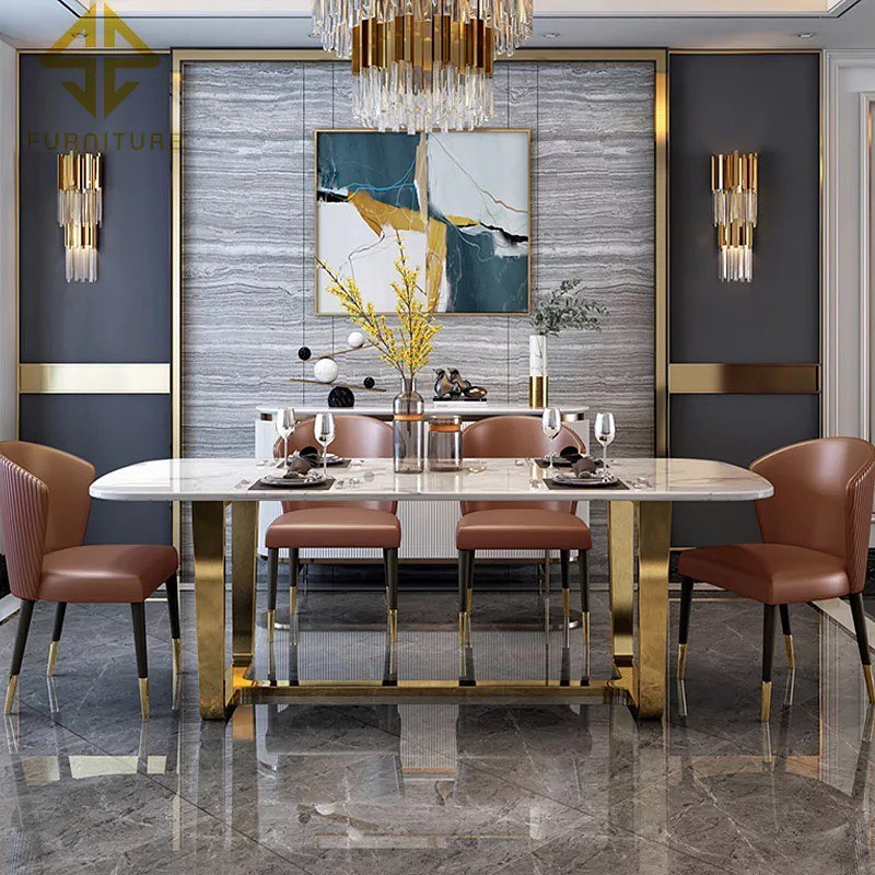 MILA Steel Base Dining Table