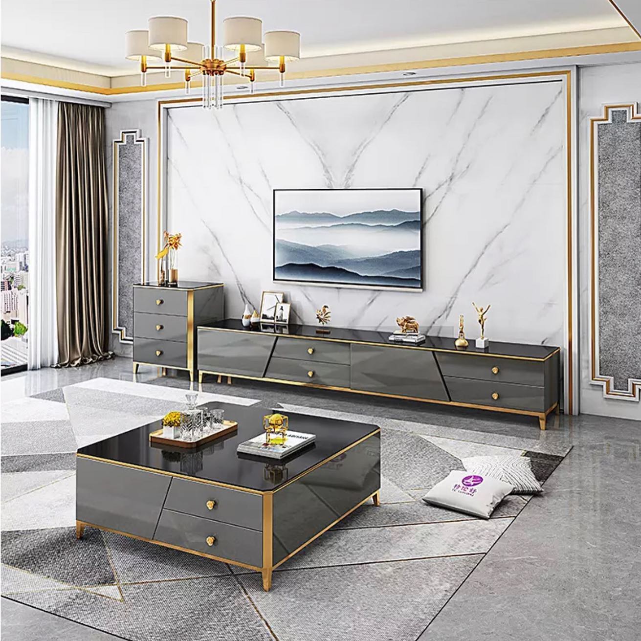ZAVA Unit Coffee Table Set
