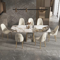 Full Stone Pyramide Base Dining Table