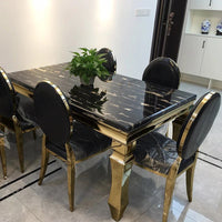 Simple Wavy Legs Dining Table