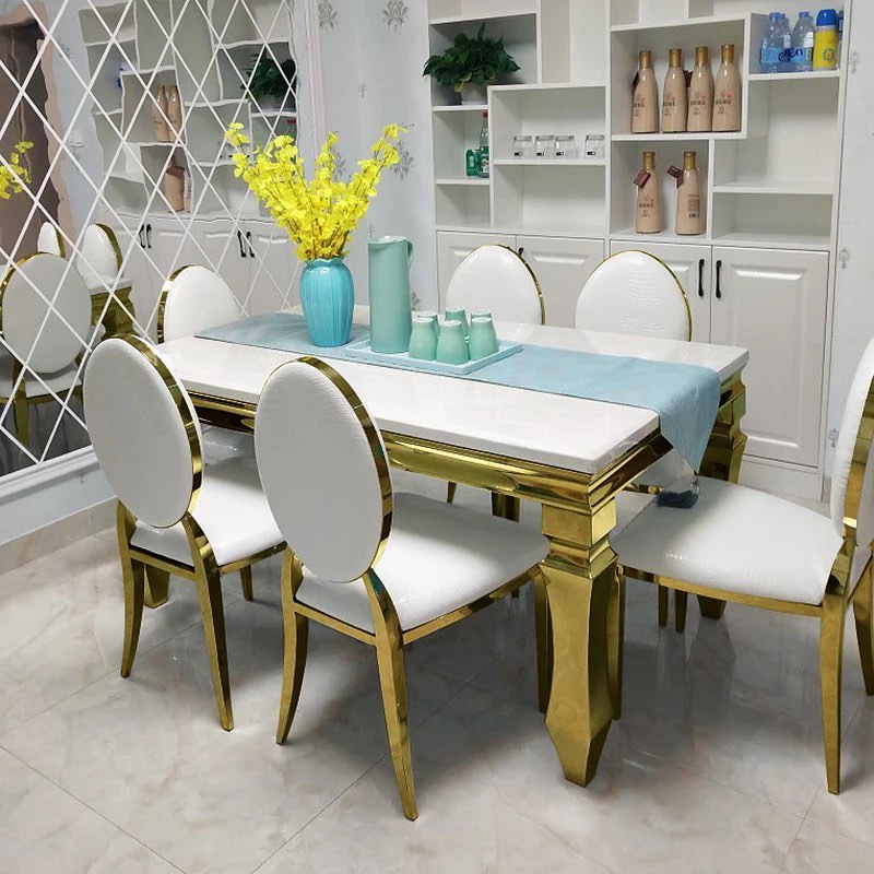 Simple Wavy Legs Dining Table