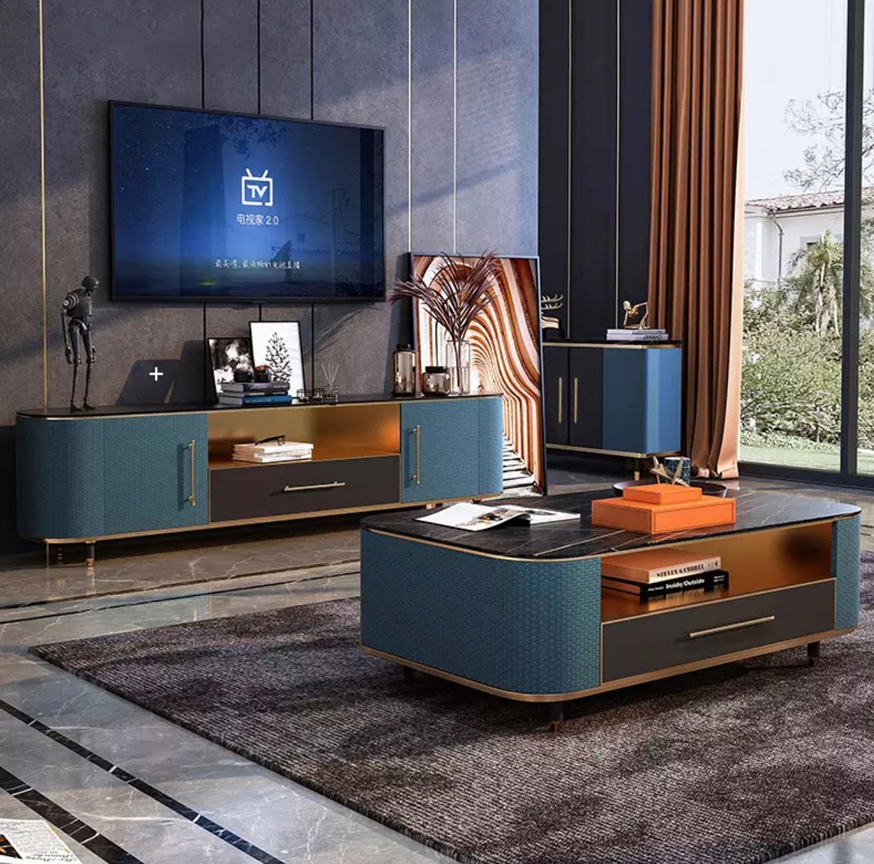 TV Unit _ Coffee Table Set 142