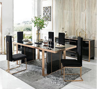 Double Flat Base Dining Table