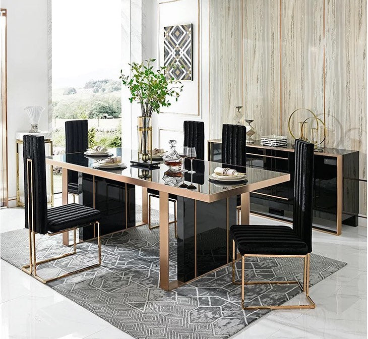 Double Flat Base Dining Table