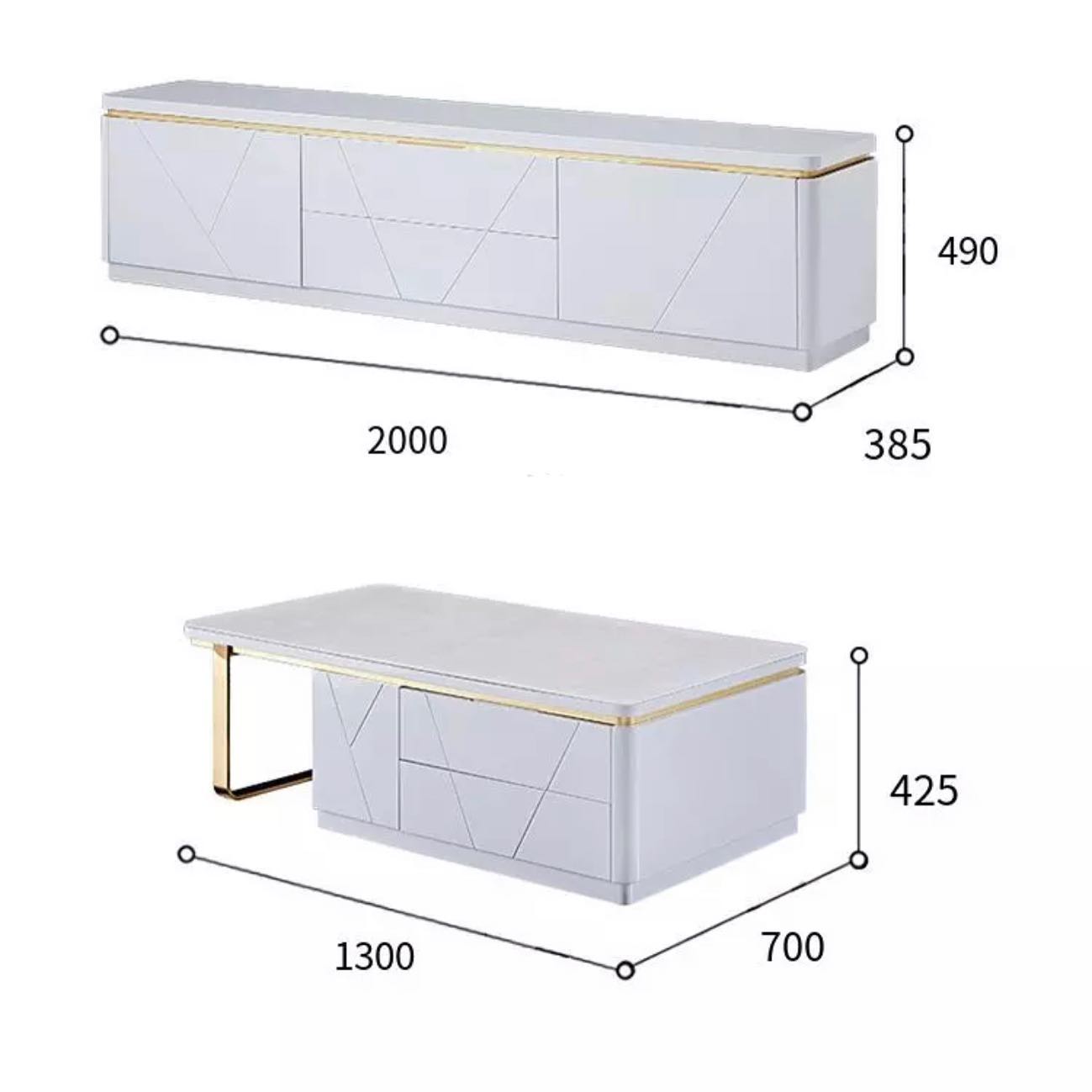 TV Unit _ Coffee Table Set 139