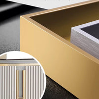 RIVONA Stripy Oval Chest of Drawer Buffet
