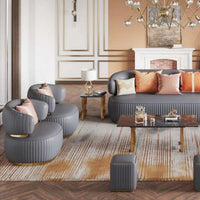 XILAS Stripy Gold Trim Lounge