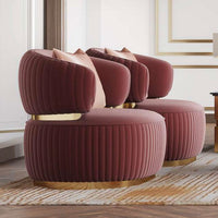 XILAS Stripy Gold Trim Lounge