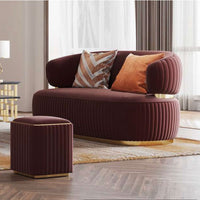 XILAS Stripy Gold Trim Lounge