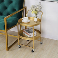 KATIK Round Steel Trolley