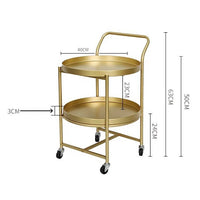 KATIK Round Steel Trolley