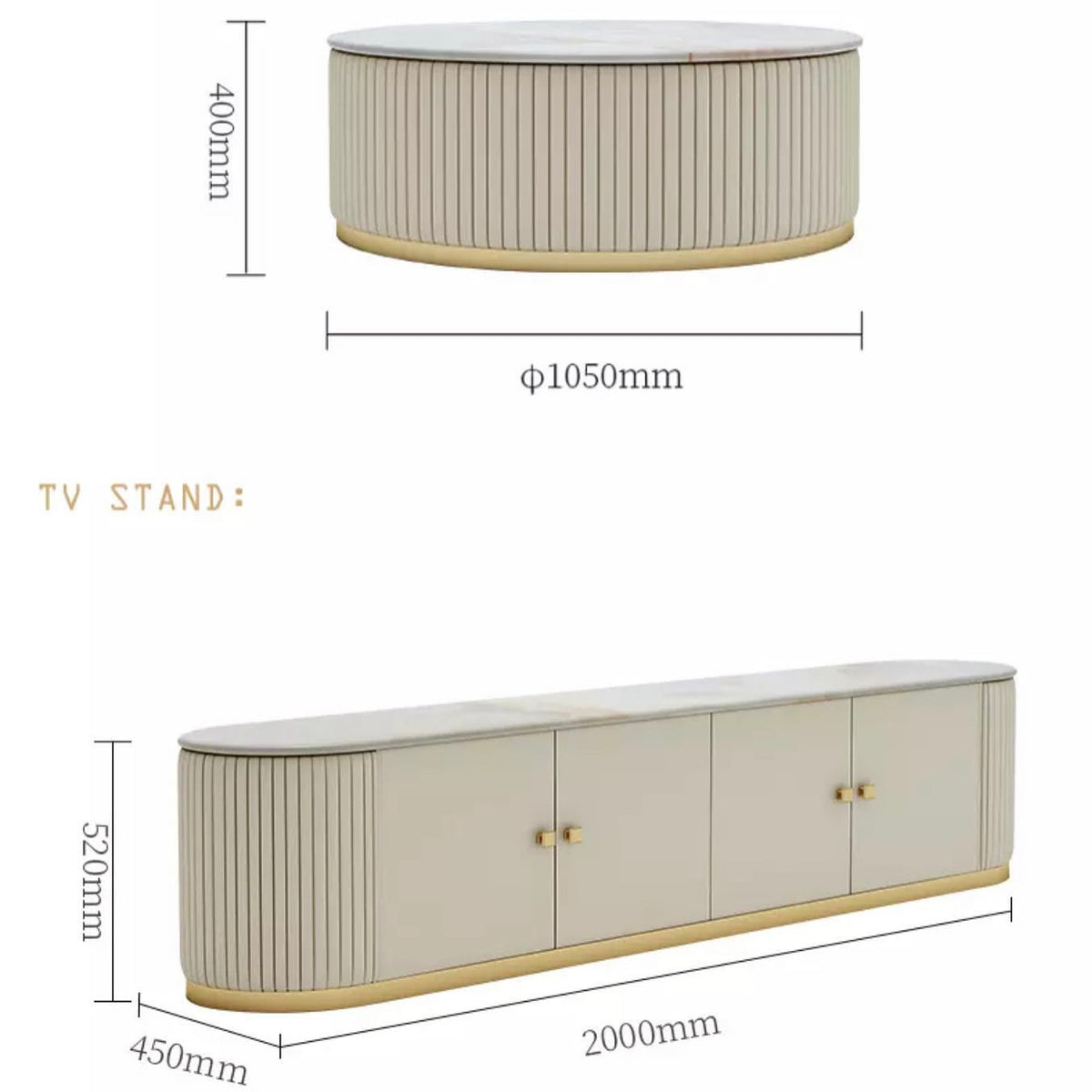 Tv Unit - Coffee Table Set 124