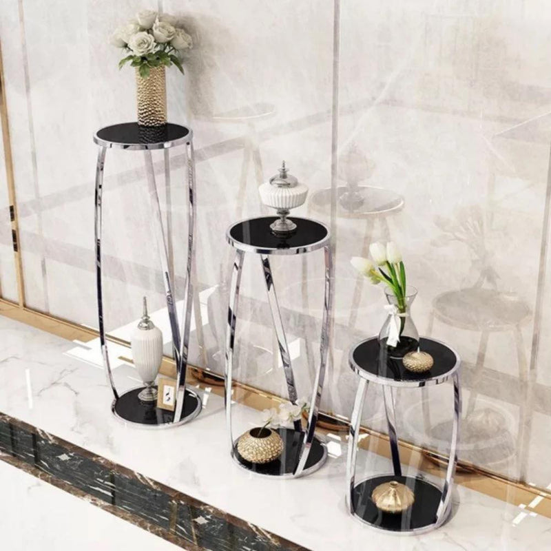 PINTO 3 Sizes Round Plant Stand
