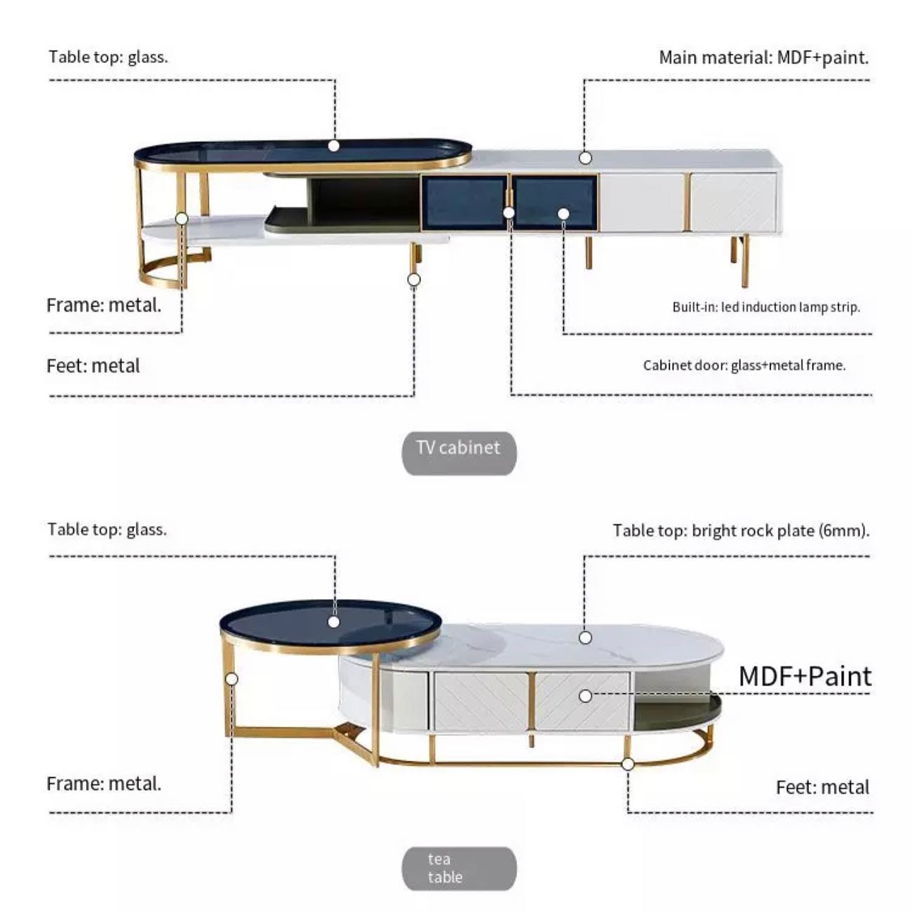 TV Unit _ Coffee Table Set - 94