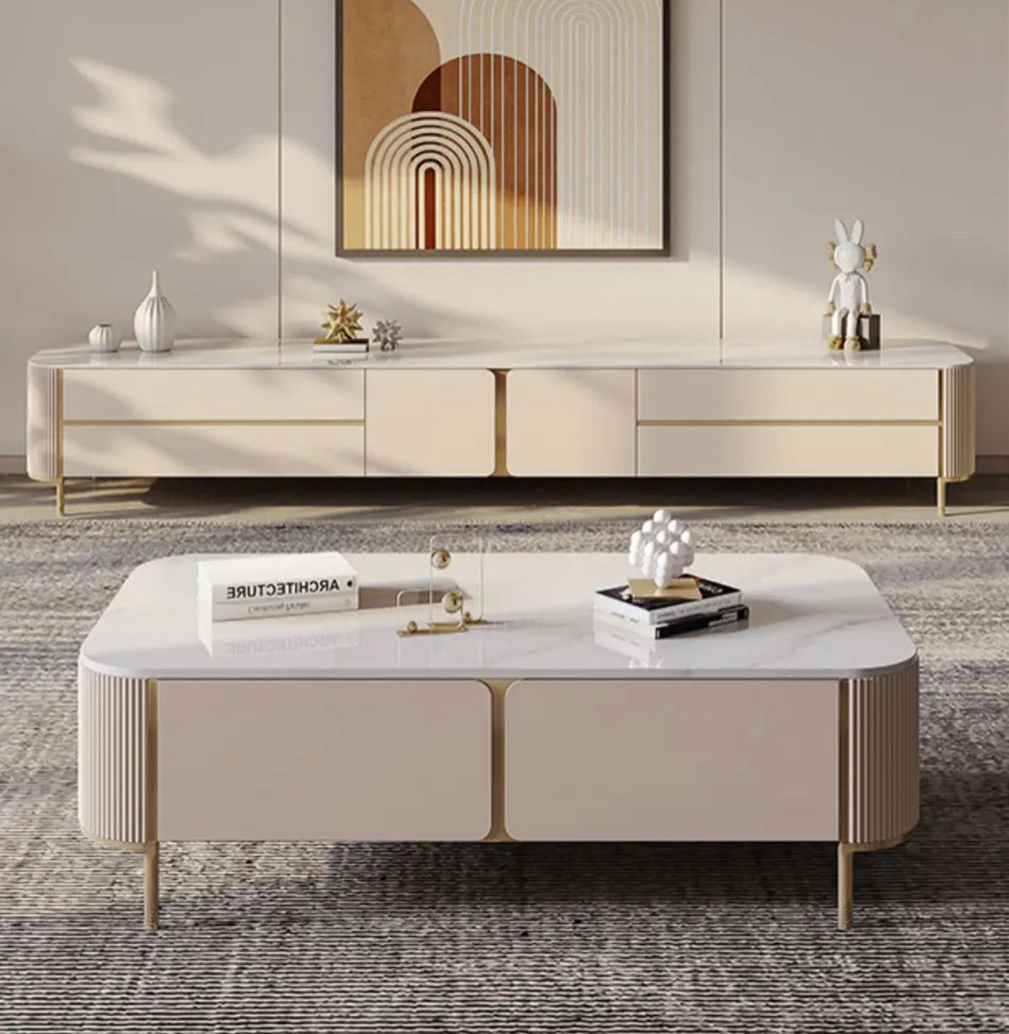 Tv Unit _ Coffee Table Set 80