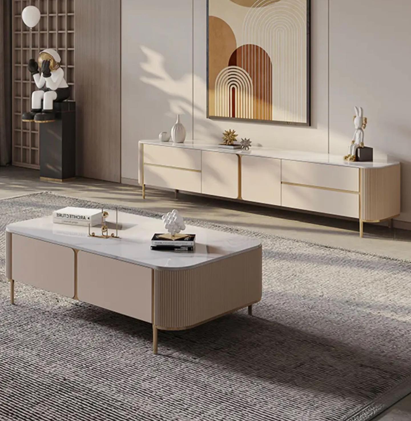 Tv Unit _ Coffee Table Set 80