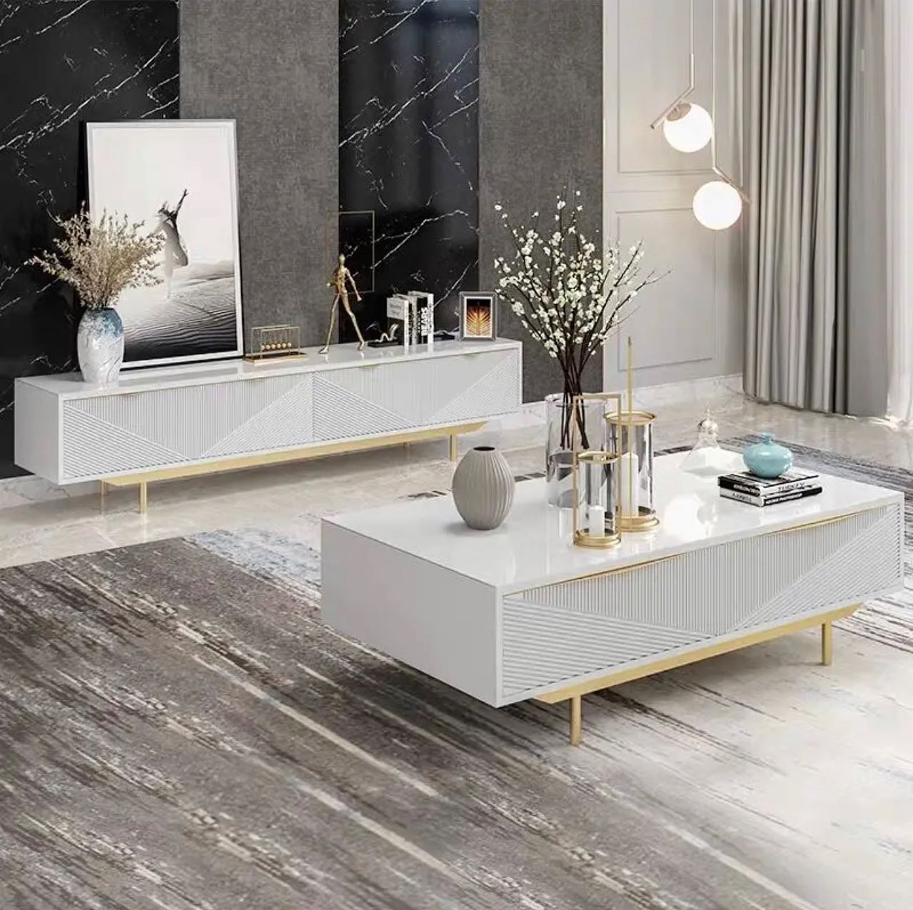 Tv Unit _ Coffee Table Set 79
