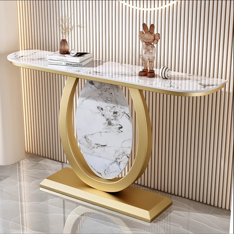 SIKATO Stone Base Console Table