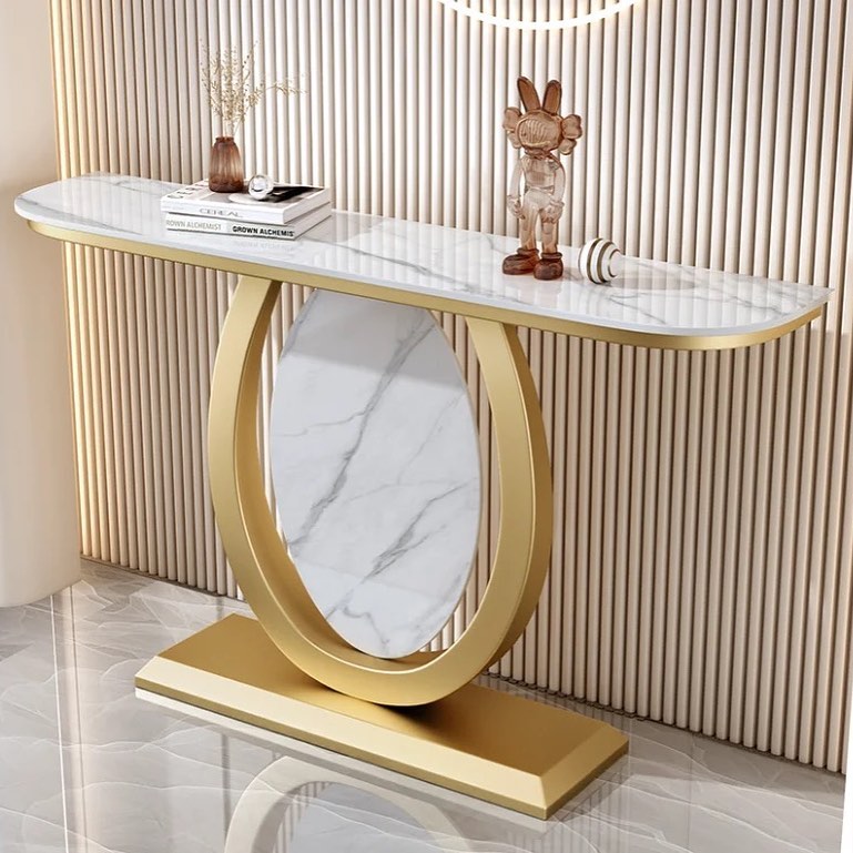 SIKATO Stone Base Console Table