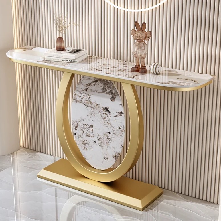 SIKATO Stone Base Console Table
