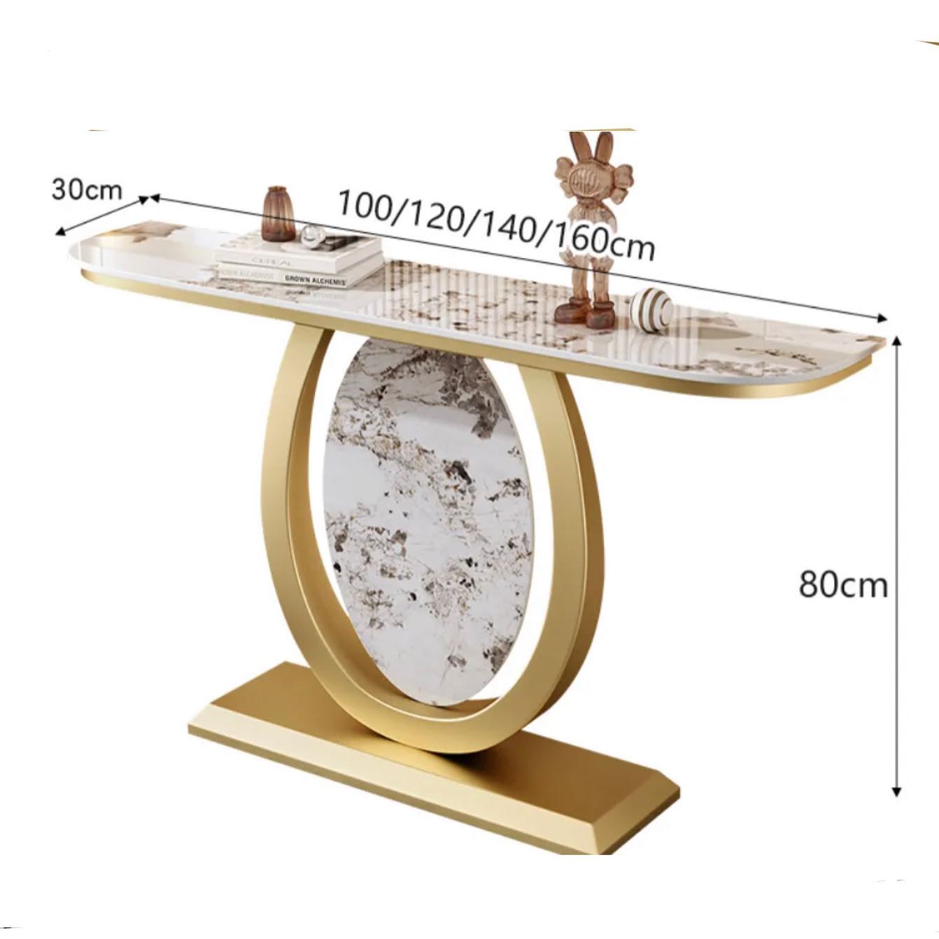 SIKATO Stone Base Console Table