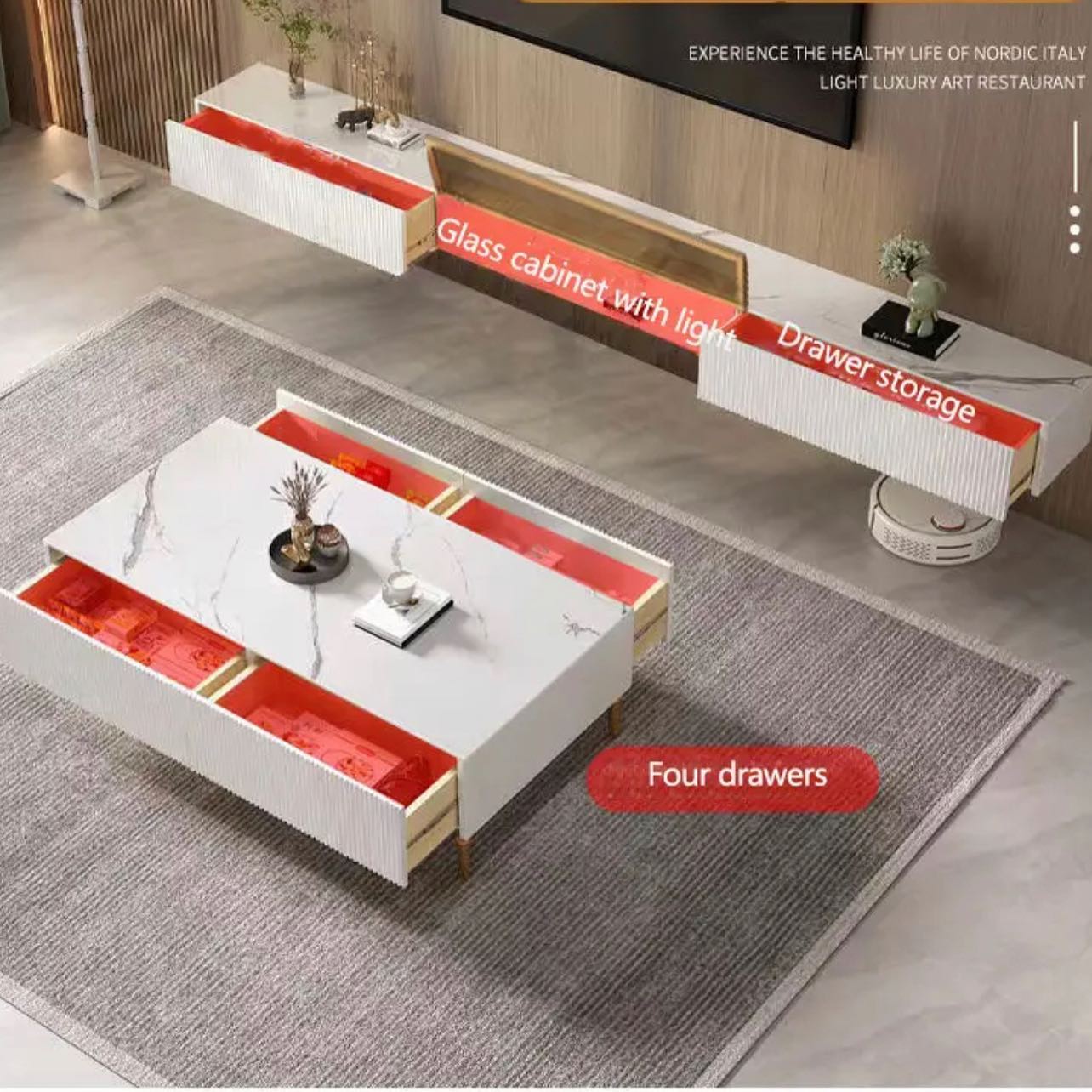 Tv Unit _ Coffee Table Set 73