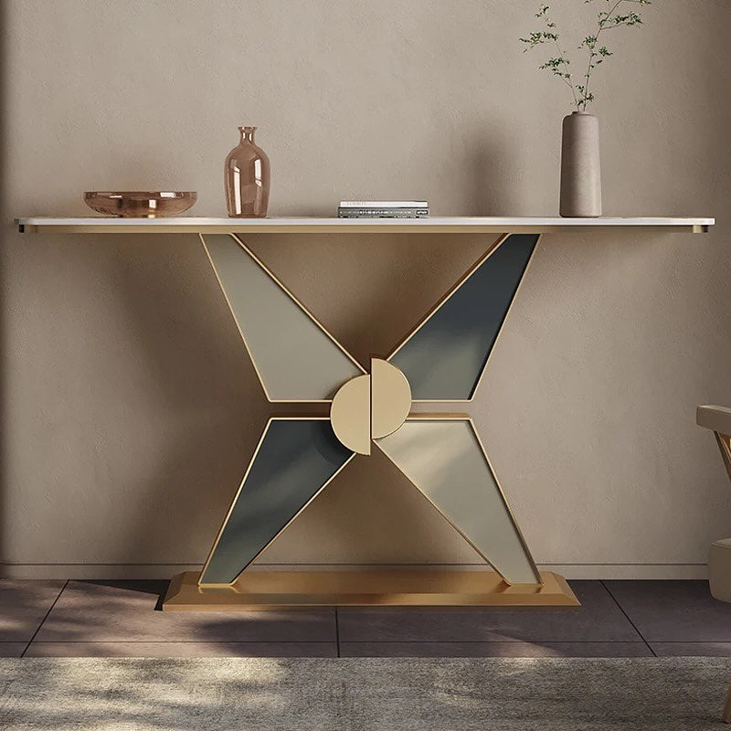 KAZIL Cross Base Console Table
