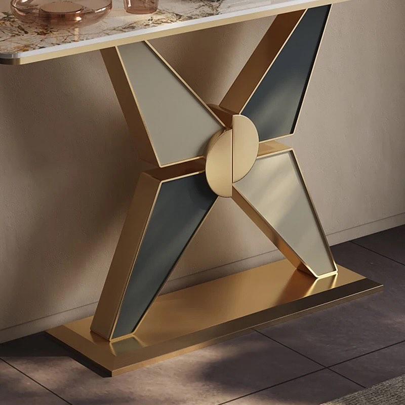 KAZIL Cross Base Console Table