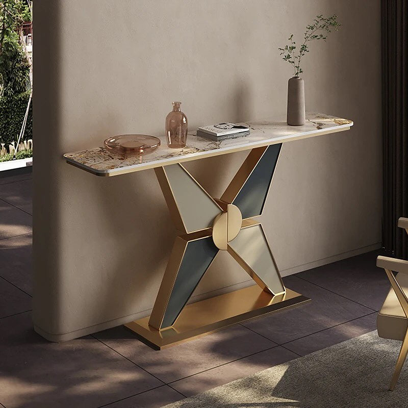 KAZIL Cross Base Console Table