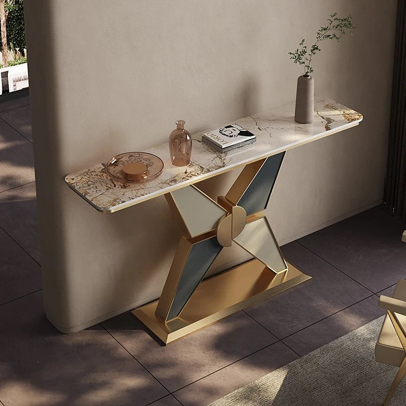 KAZIL Cross Base Console Table