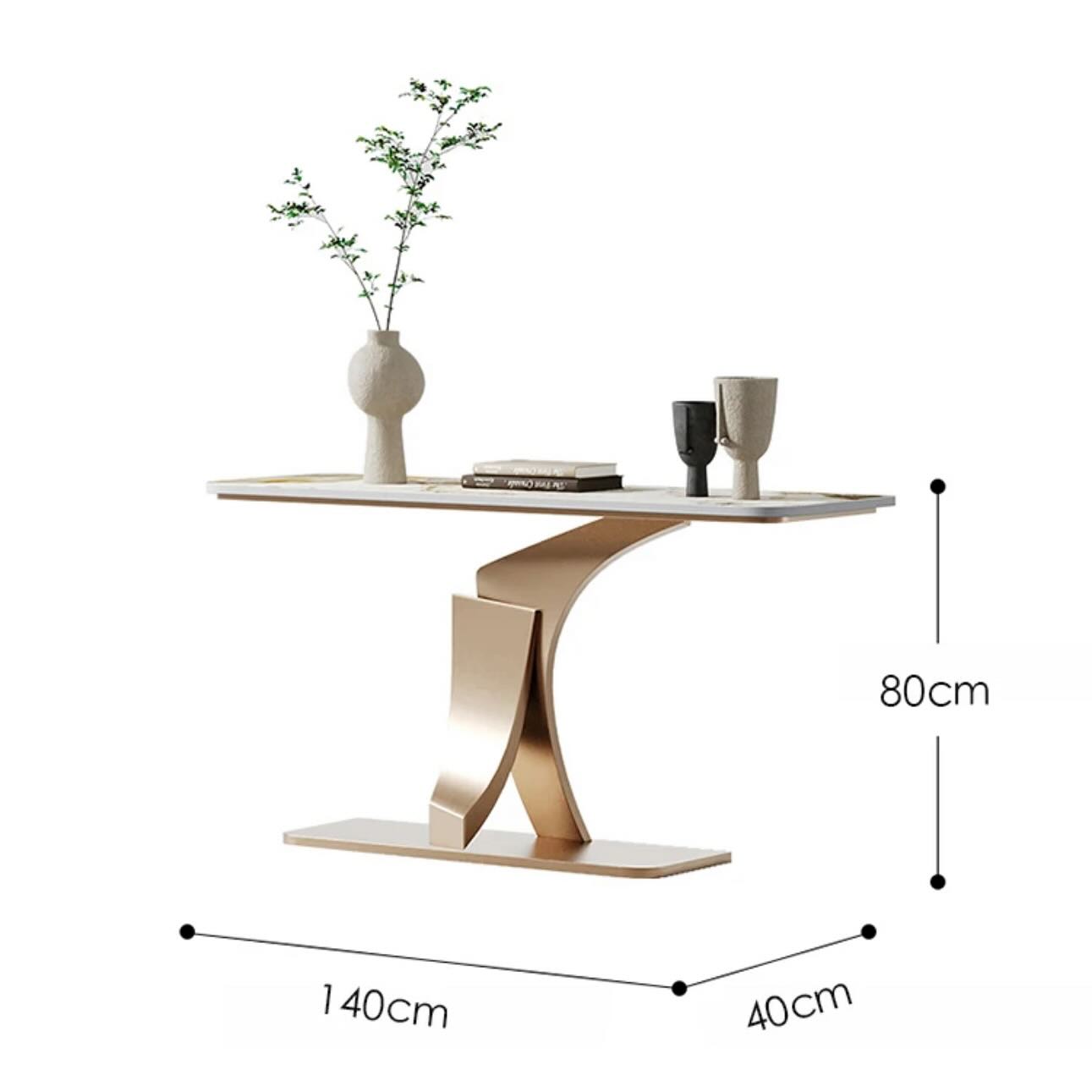 PIKA Steel Base Console Table