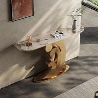 WOOLI Wave Steel Base Console Table