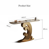 WOOLI Wave Steel Base Console Table