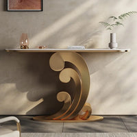 WOOLI Wave Steel Base Console Table