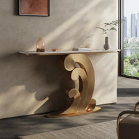 WOOLI Wave Steel Base Console Table
