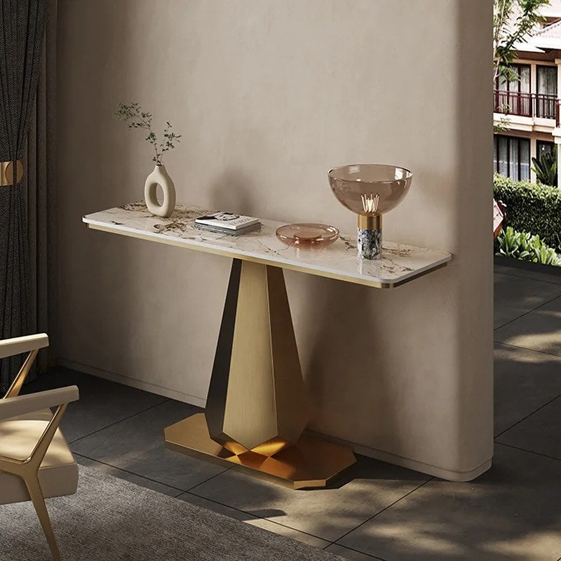 PINO Steel Pillar Base Console Table