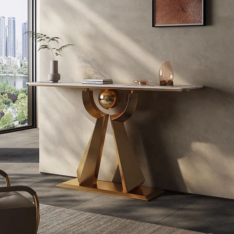 RITNO Steel Base Console Table