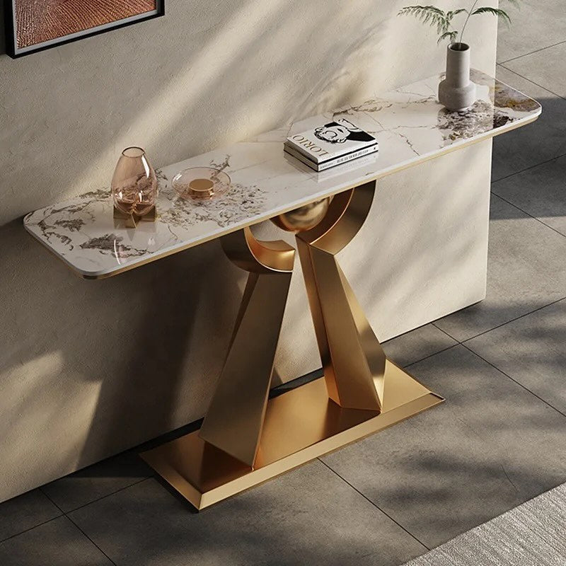 RITNO Steel Base Console Table