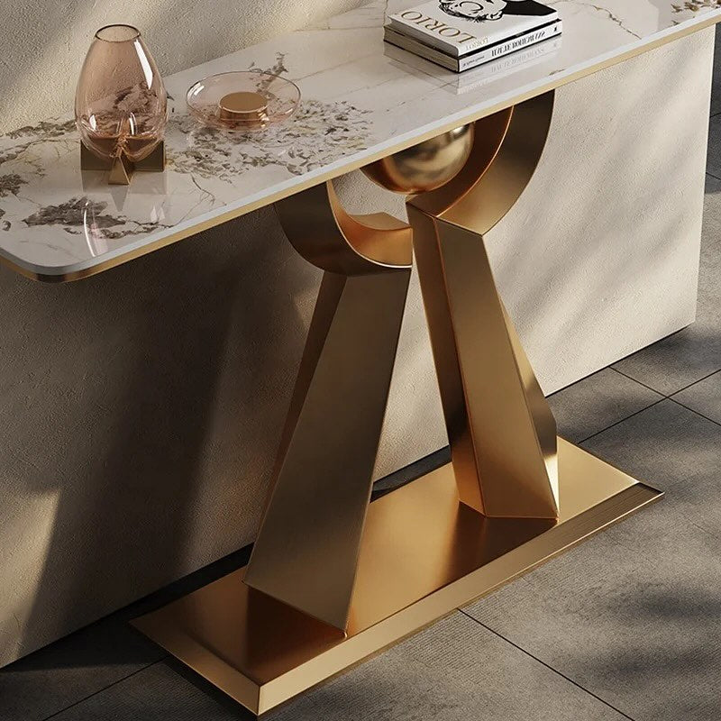 RITNO Steel Base Console Table