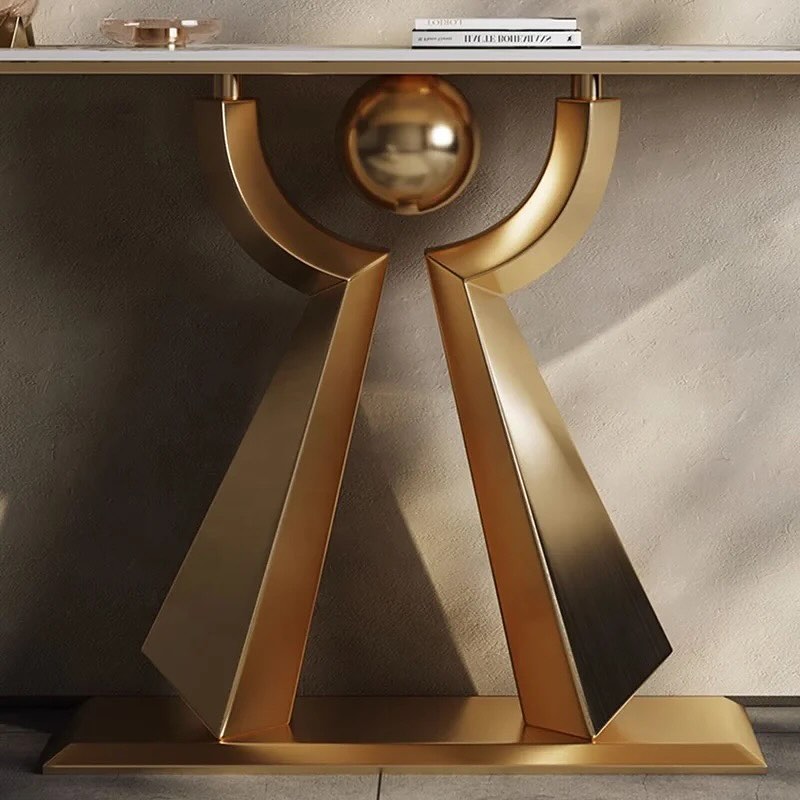 RITNO Steel Base Console Table