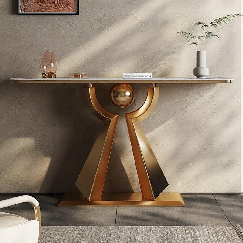 RITNO Steel Base Console Table