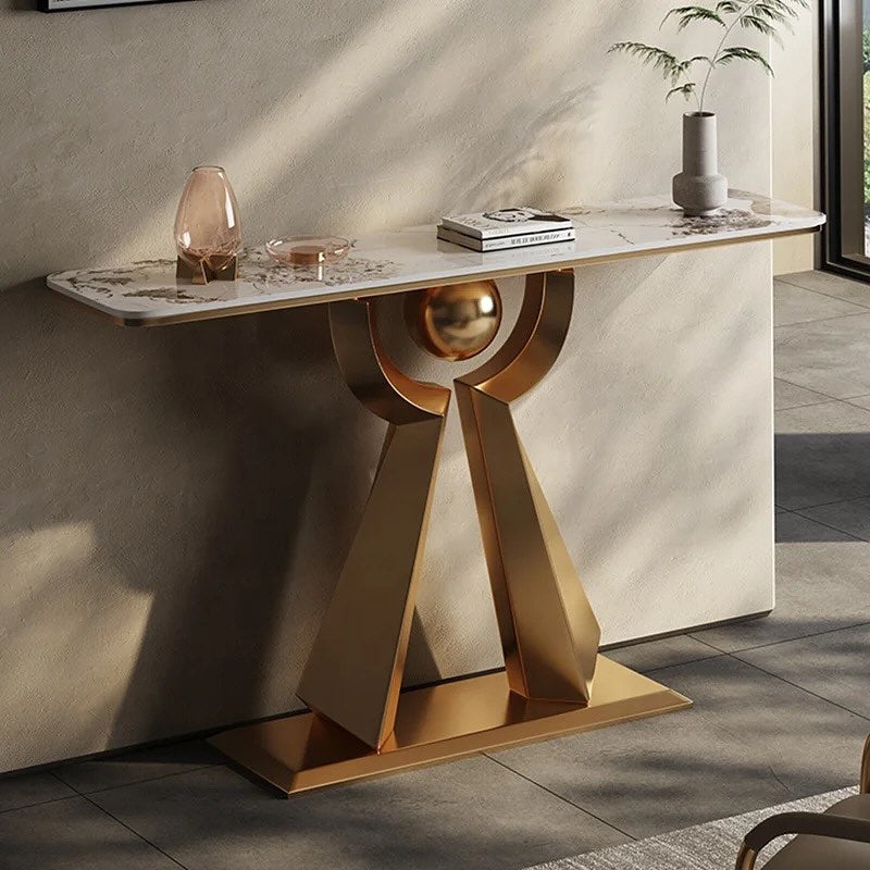 RITNO Steel Base Console Table