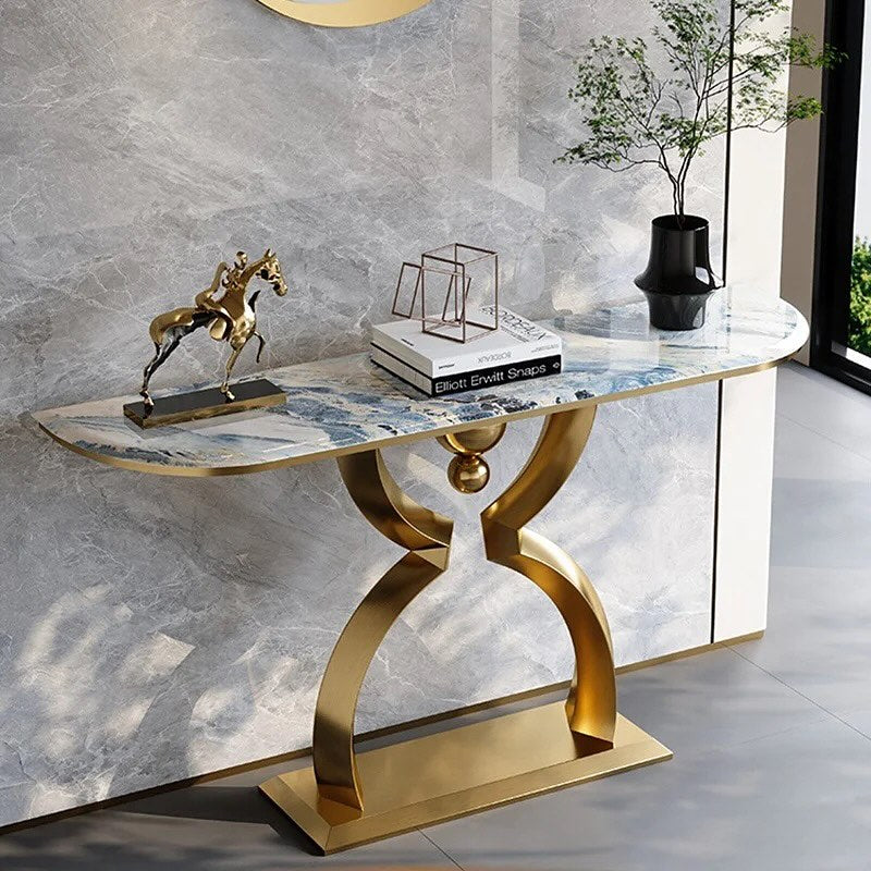 LIVA Steel Base Console Table