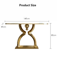 LIVA Steel Base Console Table