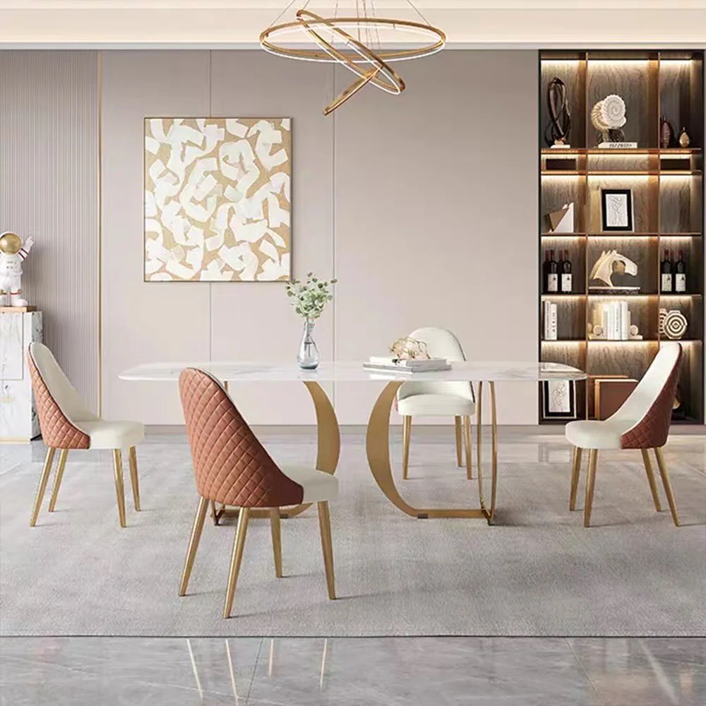 PATIK Double Curved Base Dining Table