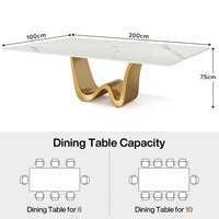 WIWO Wavy Base Dining Table
