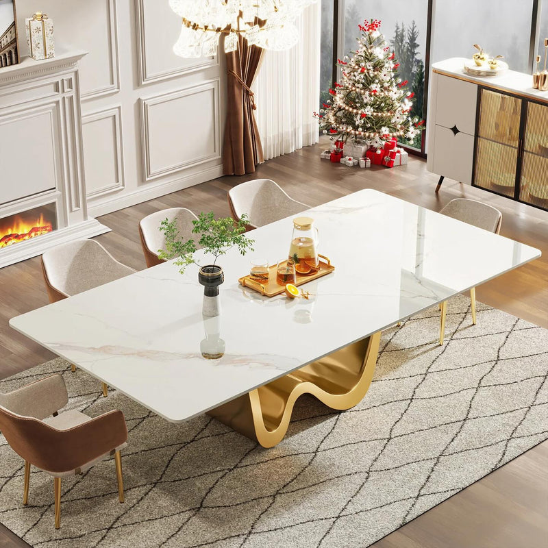WIWO Wavy Base Dining Table