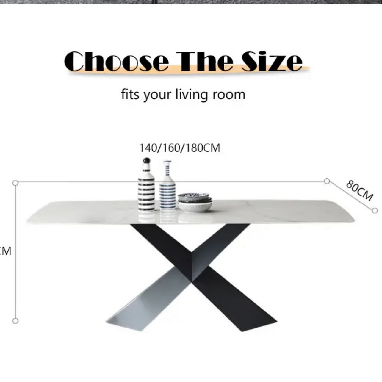 XILAN X Base Dining Table
