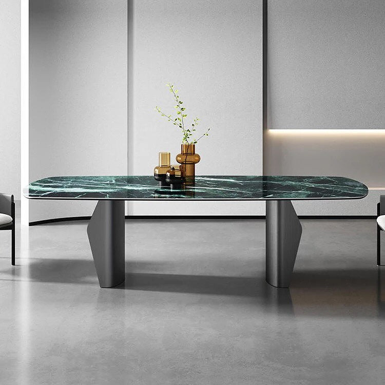 PINKA Double Curved Base Dining Table