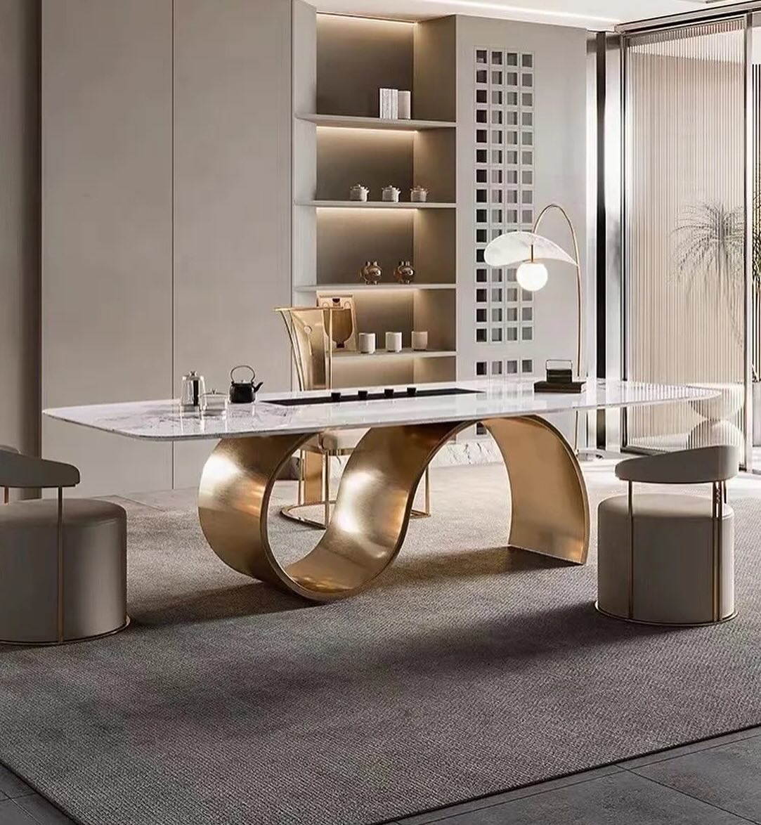 WOLO Wavy Base Dining Table